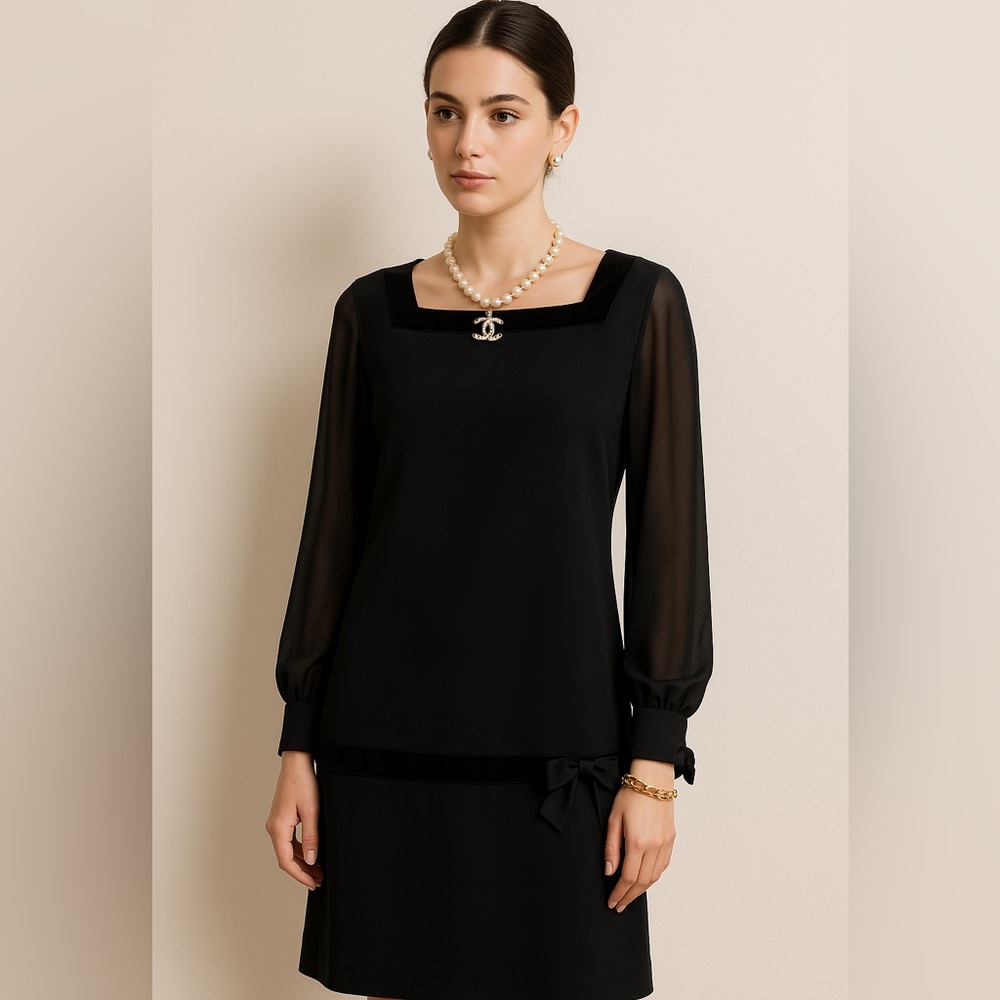 Nipon Boutique timeless black cocktail dress